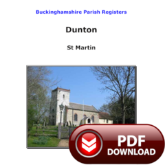 Buckinghamshire, Dunton Parish Registers - PDF Download