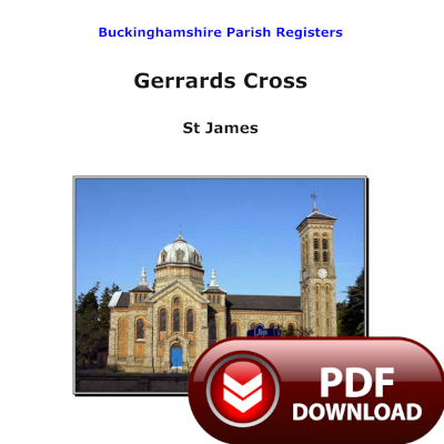 Buckinghamshire, Gerrards Cross Parish Registers - PDF Download