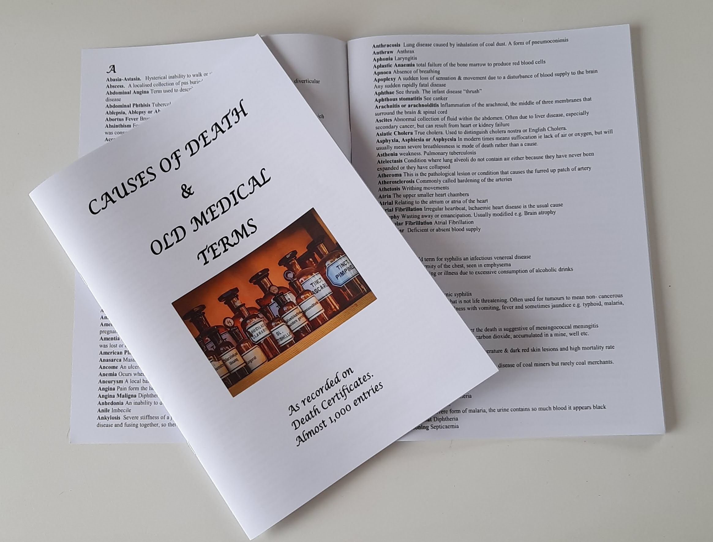 Causes of death & old medical terms 