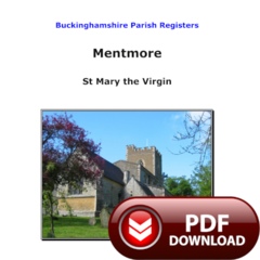 Buckinghamshire, Mentmore Parish Registers - PDF Download