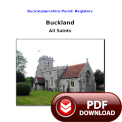 Buckinghamshire, Buckland Parish Registers - PDF Download
