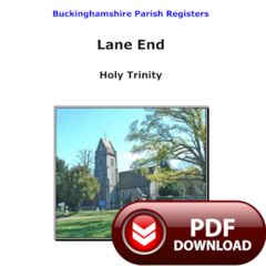 Buckinghamshire, Lane End Parish Registers - PDF Download