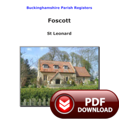 Buckinghamshire, Foscott Parish Registers - PDF Download