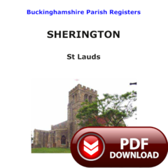 Buckinghamshire, Sherington Parish Registers - PDF Download