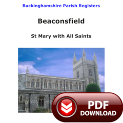 Buckinghamshire, Beaconsfield Parish Registers - PDF Download