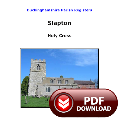 Buckinghamshire, Slapton Parish Registers - PDF Download