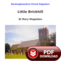 Buckinghamshire, Little Brickhill Parish Registers - PDF Download