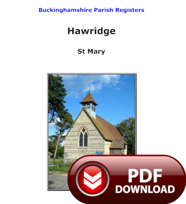 Buckinghamshire, Hawridge Parish Registers - PDF Download
