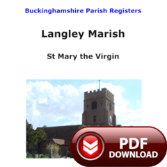Buckinghamshire, Langley Marish Parish Registers - PDF Download