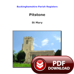 Buckinghamshire, Pitstone Parish Registers - PDF Download