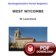 Buckinghamshire, West Wycombe Parish Registers - PDF Download