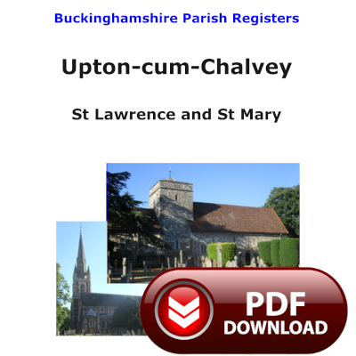 Buckinghamshire, Upton-cum-Chalvey Parish Registers - PDF Download