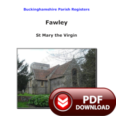 Buckinghamshire, Fawley Parish Registers - PDF Download