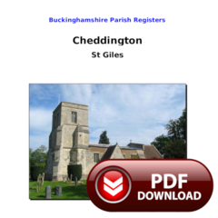 Buckinghamshire, Cheddington Parish Register - Download