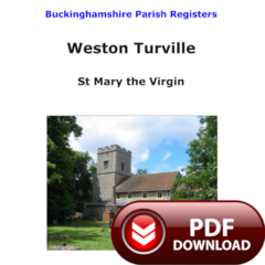 Buckinghamshire, Weston Turville Parish Registers - PDF Download