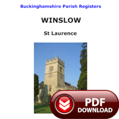 Buckinghamshire, Winslow Parish Registers - PDF Download