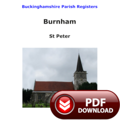 Buckinghamshire, Burnham Parish Registers - PDF Download