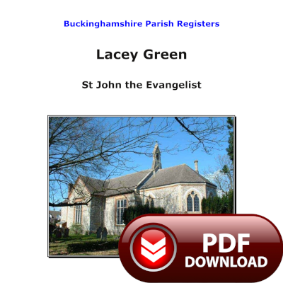 Buckinghamshire, Lacy Green Parish Registers - PDF Download 