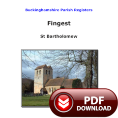 Buckinghamshire, Fingest Parish Registers - PDF Download