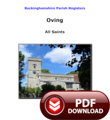 Buckinghamshire, Oving Parish Registers - PDF Download