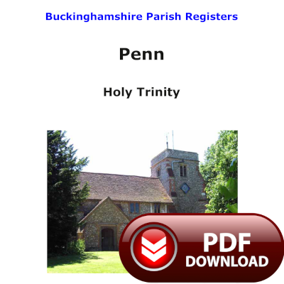 Buckinghamshire, Penn Parish Registers - PDF Download