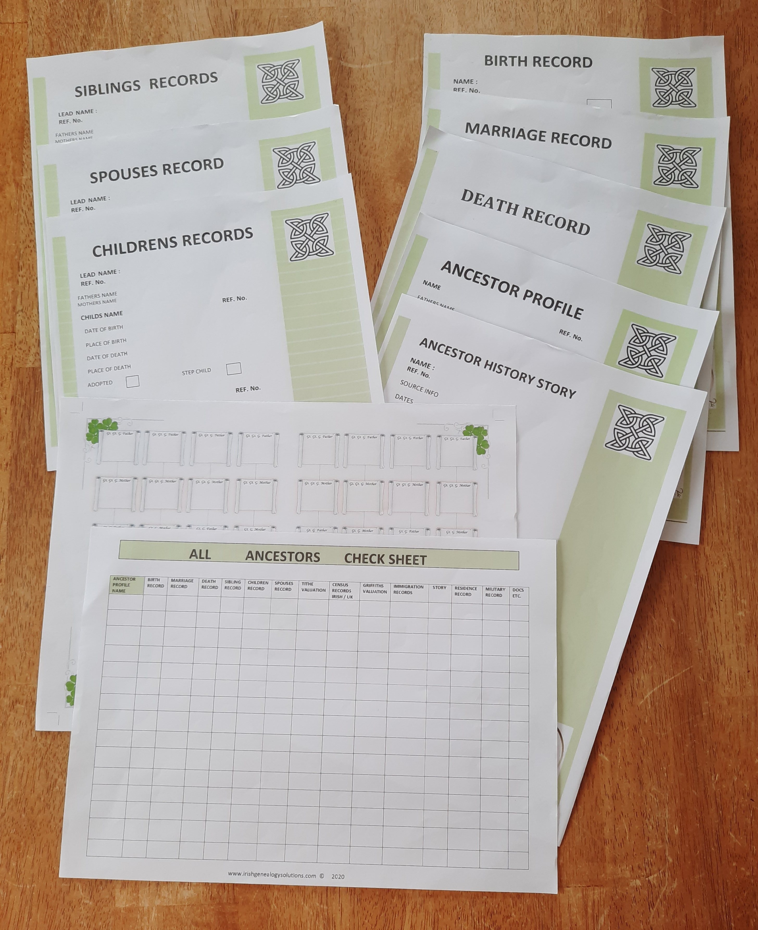 Genealogy Stationary : Basic Package 