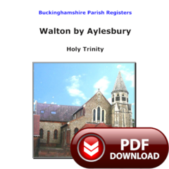 Buckinghamshire, Walton by Aylesbury Parish Registers - PDF Download