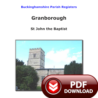Buckinghamshire, Granborough Parish Registers - PDF Download