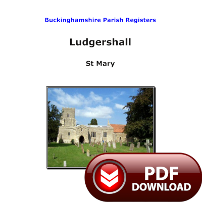 Buckinghamshire, Ludgershall Parish Registers - PDF Download