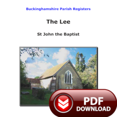 Buckinghamshire, Lee Parish Registers - PDF Download