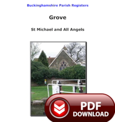 Buckinghamshire, Grove Parish Registers - PDF Download