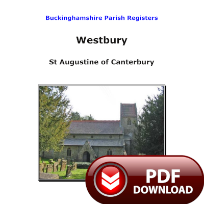 Buckinghamshire, Westbury Parish Registers - PDF Download