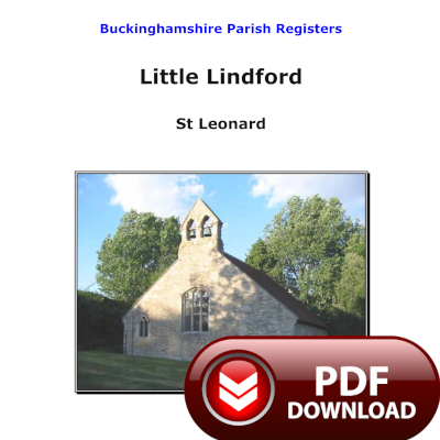 Buckinghamshire, Little Lindford Parish Registers - PDF Download