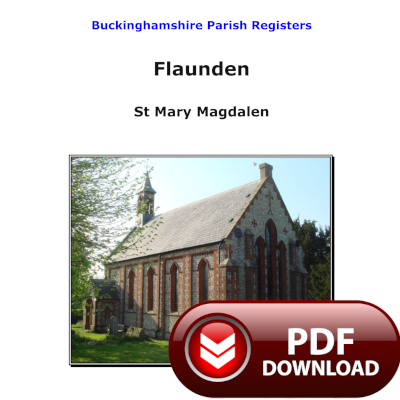 Buckinghamshire, Flaunden Parish Registers - PDF Download