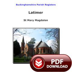 Buckinghamshire, Latimer Parish Registers - PDF Download